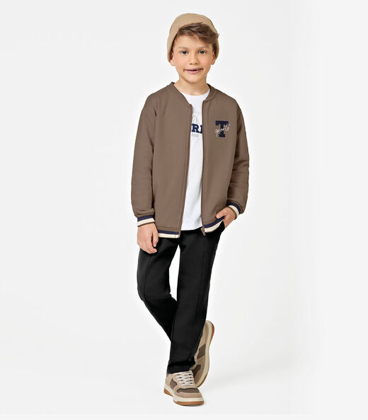 Conjunto Jaqueta com Calça Masculino Trick Nick Marrom