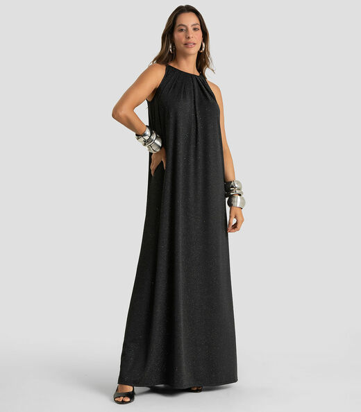 Image_Vestido Longo Feminino Malha Star Shine Dianna Preto