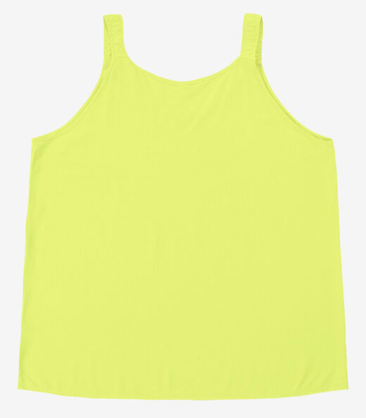 Regata Feminina Plus Size Infinita Cor Amarelo