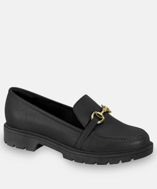 Image_Mocassim Loafer Feminino Tratorado Beira Rio Preto