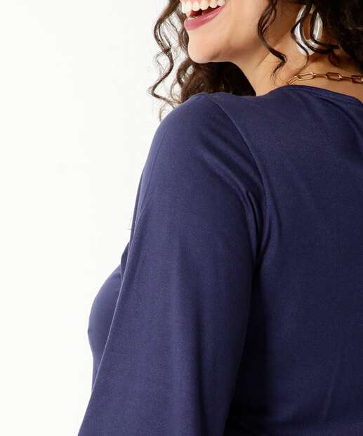Blusa Feminina Manga 3/4 Marisa