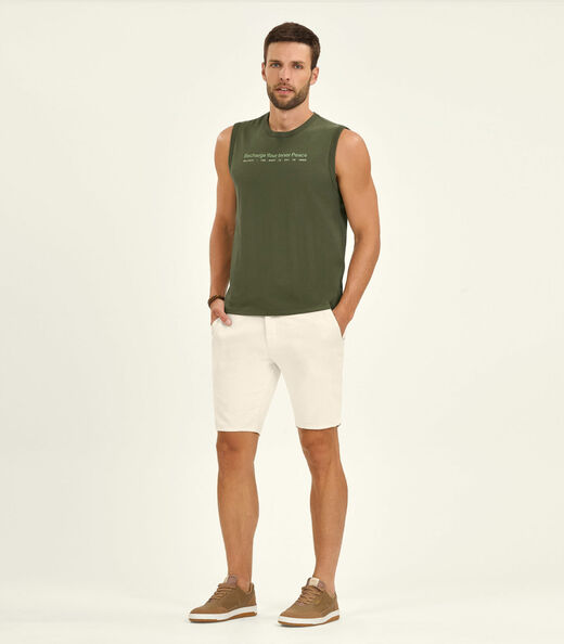 Regata Masculino em Meia Malha Diametro Verde