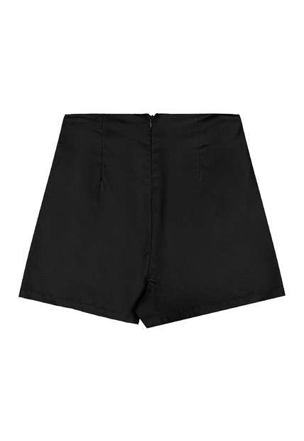 Short-Saia Juvenil em Tecido Bengaline Gloss