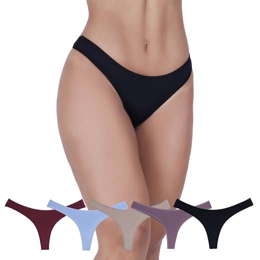 Image_Kit 5 Calcinhas Disfarce Microfibra Concept Lingerie Multicolorido