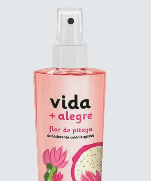 Colônia Feminina Splash Vida Alegre Jequiti 250ml 