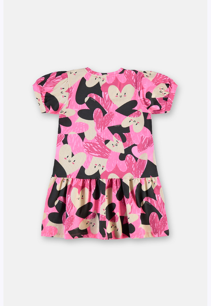 Vestido Cotton Manga Bufante Up Baby