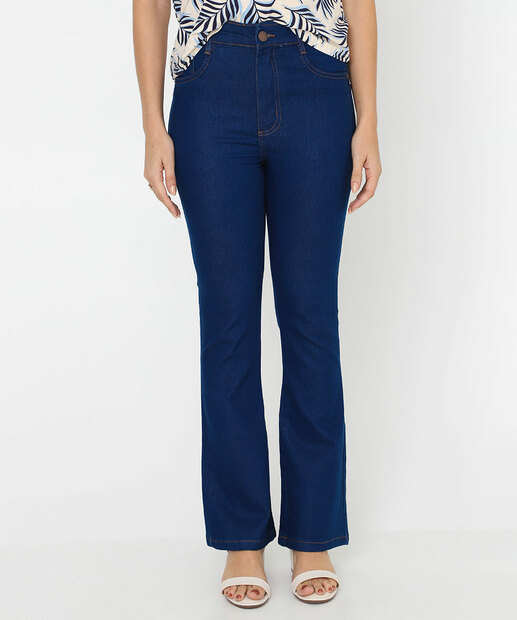 Calça Jeans Flare Feminina Petit Azul