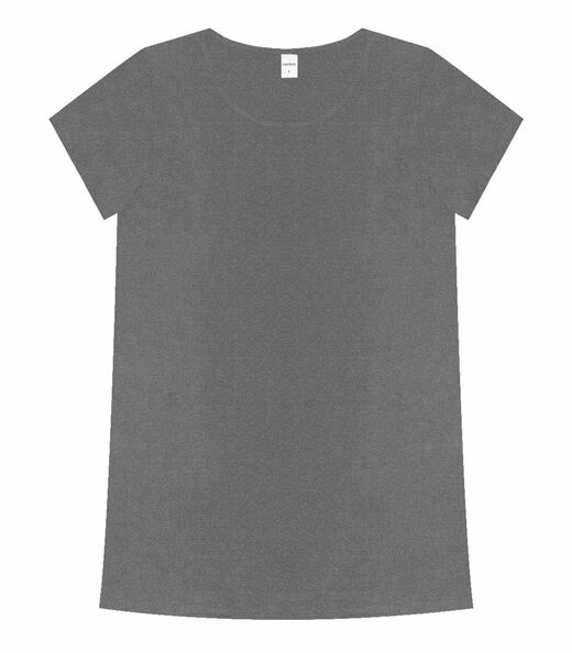 Blusa Básica Alongada Feminina Rovitex Cinza