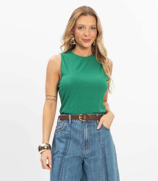 Image_Regata Feminina Ribana Canelada Rovitex Verde