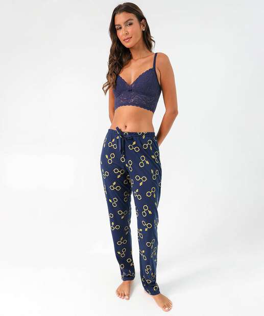 Image_Calça Pijama Feminino Avulso Harry Potter Marisa Azul