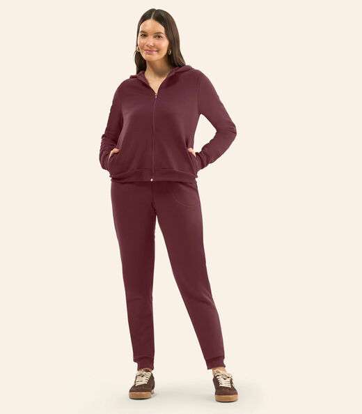 Calça Feminina em Moletom Rovitex Vermelho