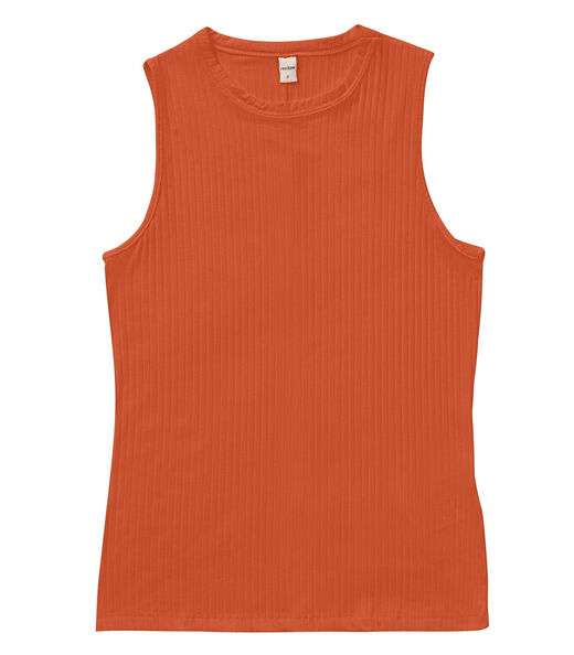 Regata Feminina Ribana Canelada Rovitex Laranja