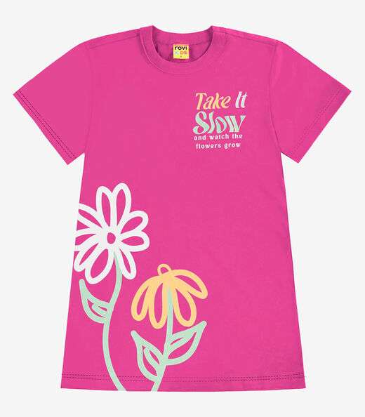 Image_Vestido Infantil Meia Malha Rovi Kids Rosa