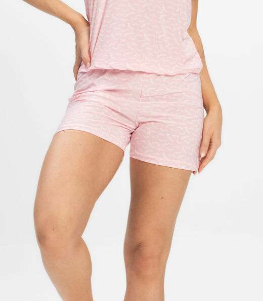 Short Doll Curto Feminino De Liganete Bella Ana Rosa