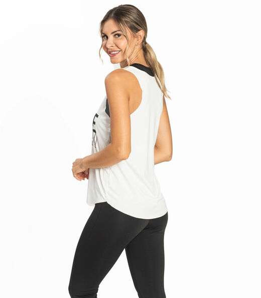 Regata Feminina Fitness FTK Branco