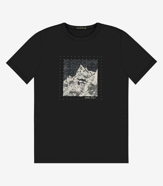 Image_Camiseta Masculina em Meia Malha Diametro Preto