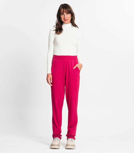 Image_Calça Feminina Em Molecotton Rovitex Vermelho