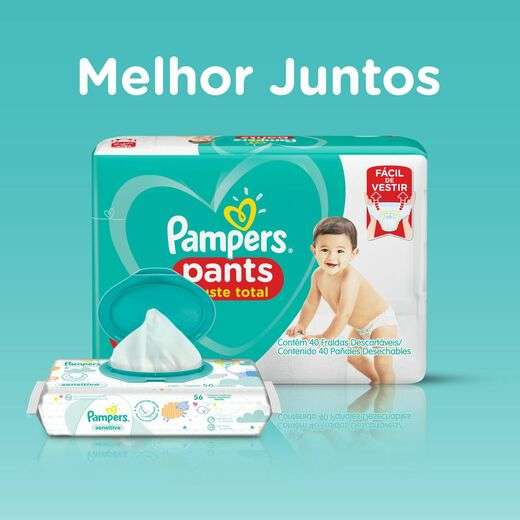Fralda Confortsec Pants Mega ”M” Pampers Simples Pc42Un