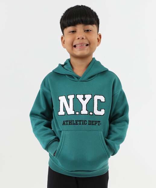 Image_Blusão Infantil Moletom Capuz Marisa Tam 4 a 10 Verde