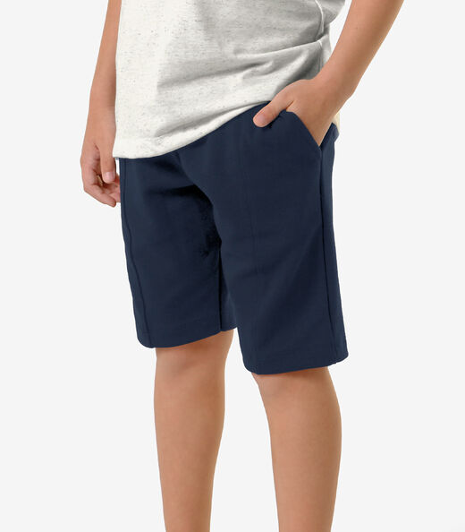 Bermuda Infantil Masculina Piquet Trick Nick Azul