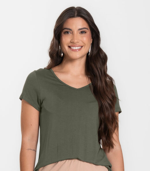 Blusa Feminina Básica Select Verde