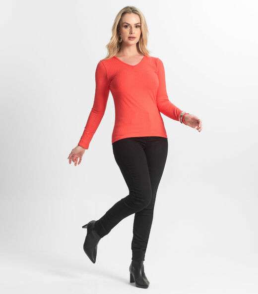 Blusa Feminina Canelada Select Vermelho