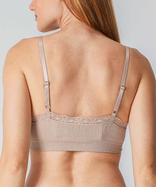 Sutiã Top Com Bojo Removível Renda Marisa