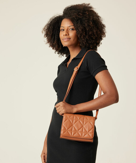 Bolsa Transversal Crossbody Feminina Matelassê Marisa