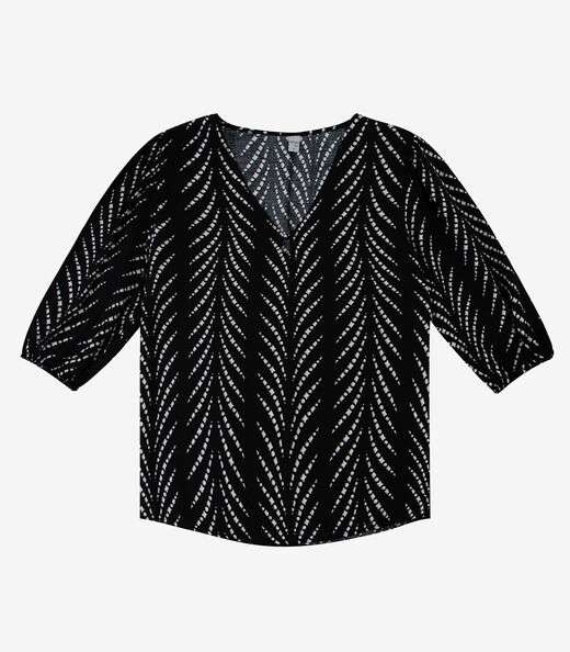 Blusa Manga Curta Infinita Cor Preto