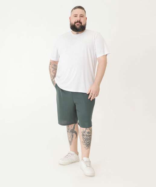 Bermuda Masculina Moletom Bolsos MR