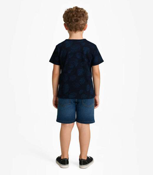 Camiseta Infantil Masculina Infinita Cor Azul