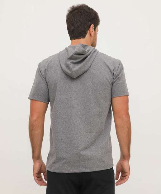 Camiseta Masculina Moletinho  Capuz Mescla MR