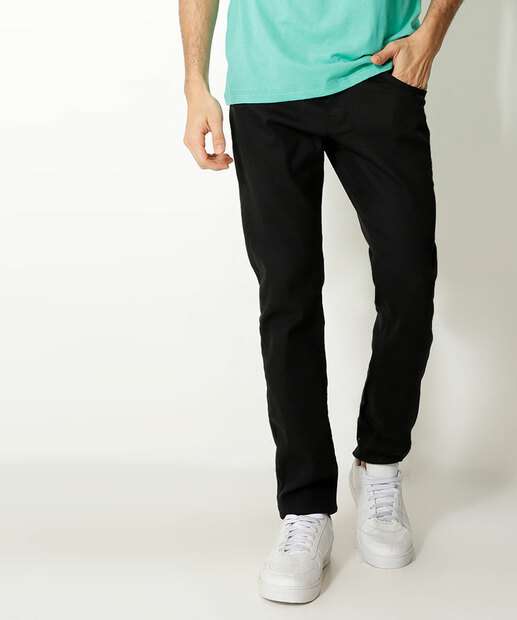Calça Masculina Jeans Slim Bolsos