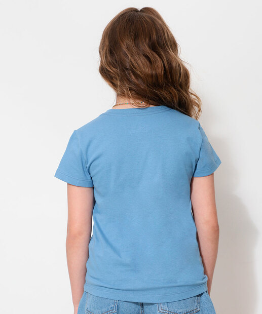 Camiseta Juvenil Estampa Stitch Disney Tam 10 a 16