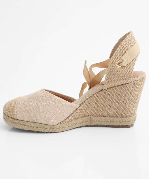 Sandália Espadrille Feminina Via Uno Off White