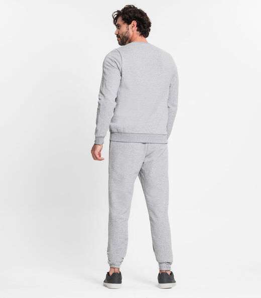 Calça Masculina Em Moletom Rovitex Cinza