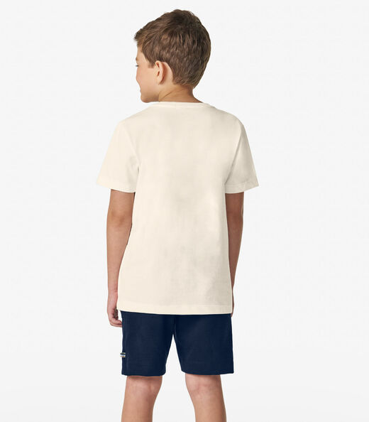 Conjunto Camiseta com Bermuda Menino Trick Nick Off White