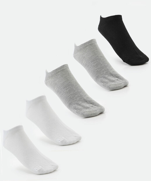 Image_Kit 5 Pares Meias Invisíveis Feminina Marisa Branco