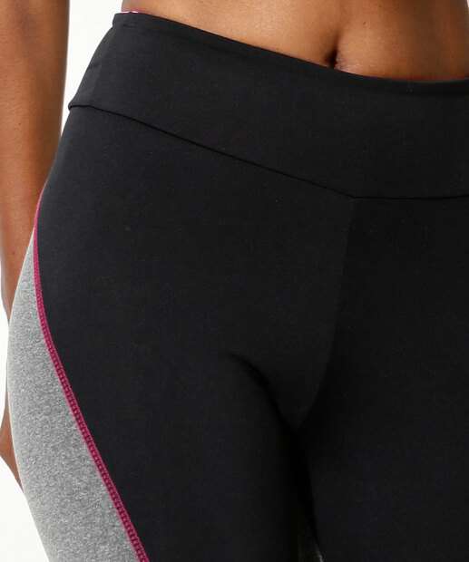 Calça Feminina Fitness Corsário Recortes