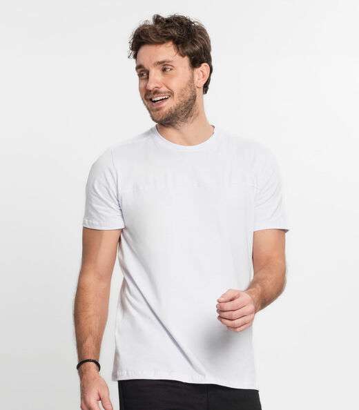 Camiseta Básica Masculina Diametro Branco