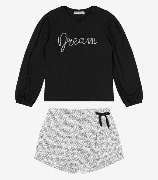 Image_Conjunto Blusa Com Shorts Saia Trick Nick Branco