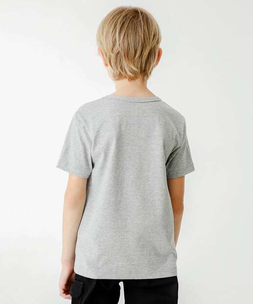 Camiseta Infantil Estampa Frontal MR Tam 4 a 10