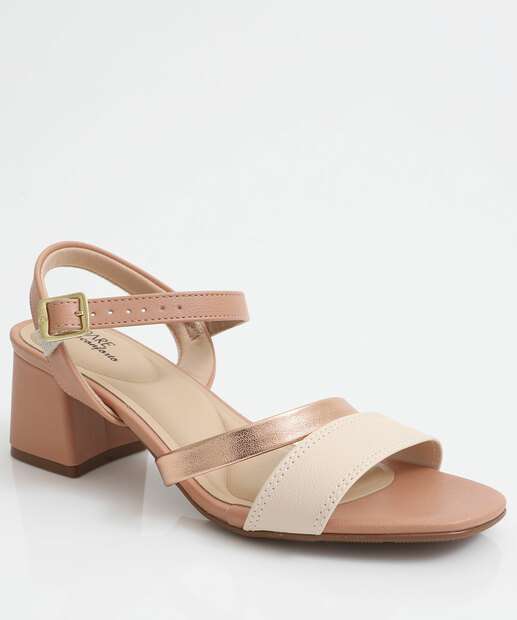 Image_Sandália Feminina Salto Grosso Modare Bege