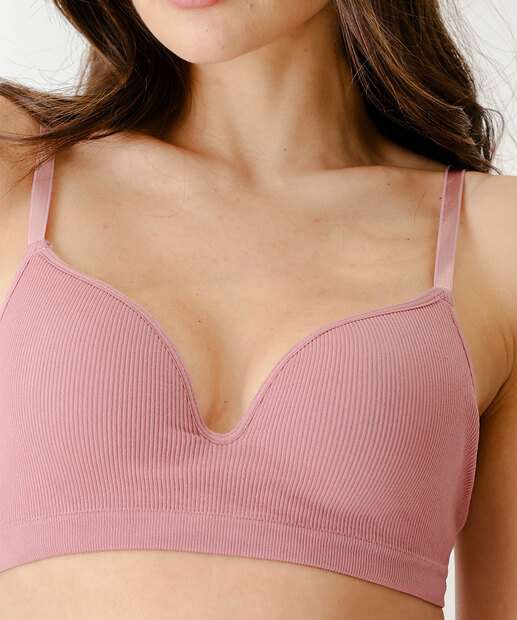 Sutiã Com Aro E Com Bojo Canelado Marisa