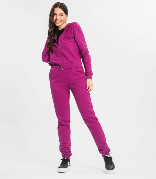 Jaqueta Feminina Com Capuz Endless Roxo