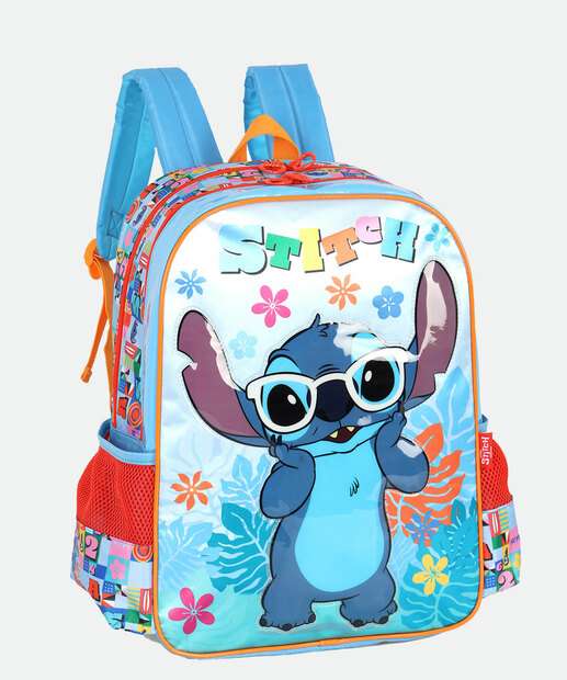 Mochila Infantil Escolar Stitch Disney