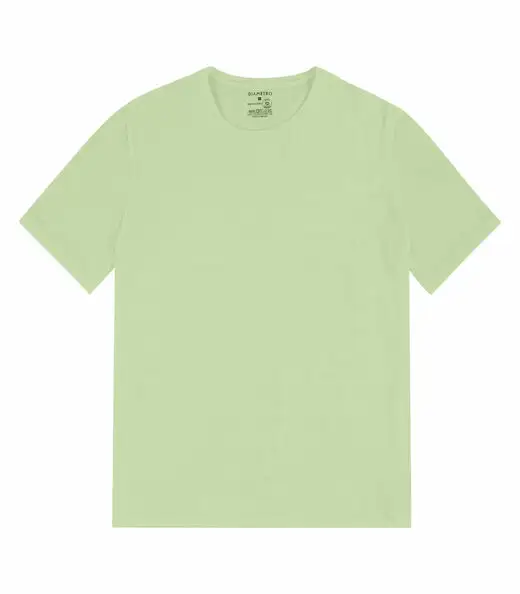 Image_Camiseta Masculina Meia Malha Maquinetada Diametro Verde