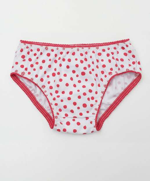 Kit 3 Calcinhas Infantil Gato Marisa Tam 2 a 12 Rosa