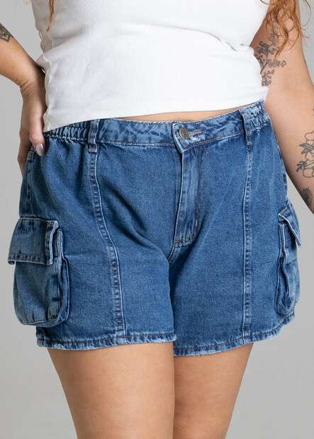 Shorts Jeans Sawary Plus Size - 278138