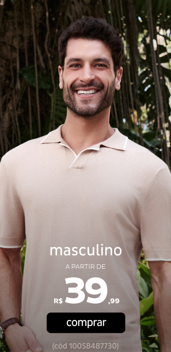 Moda Masculina a partir de R$39,99